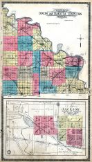 Counties Outline Map, Jackson, Dixon and Dakota Counties 1911